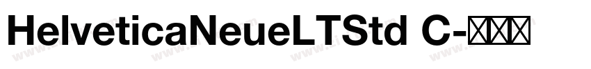 HelveticaNeueLTStd C字体转换